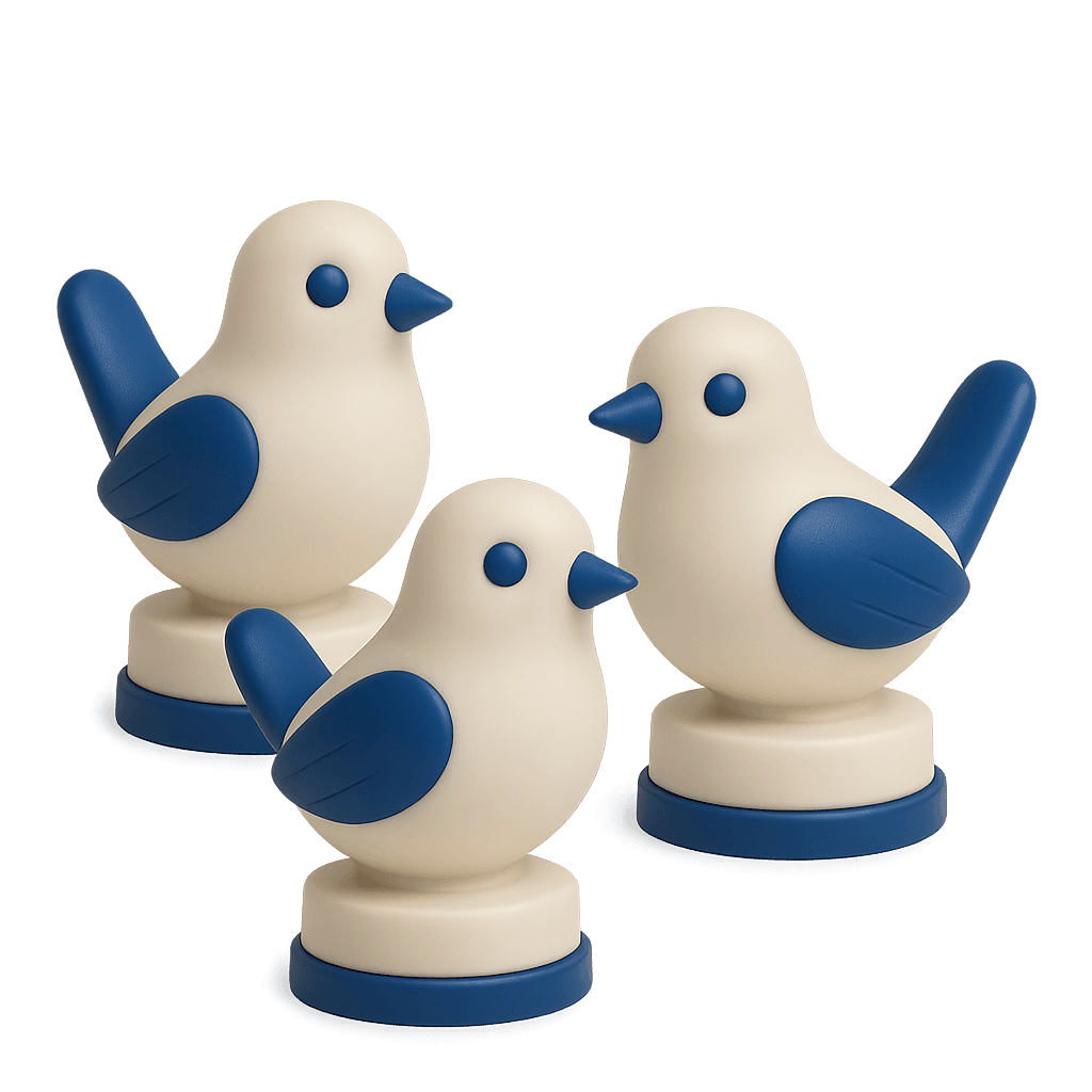 Birdie Hero - Ceramic bird figurine